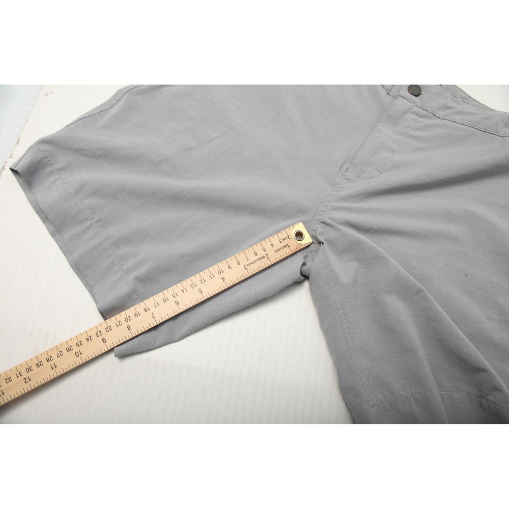 Faherty Shorts Mens 35 Gray All Day Hybrid Drawstring Zip Pocket Stretch Tech - Picture 10 of 11